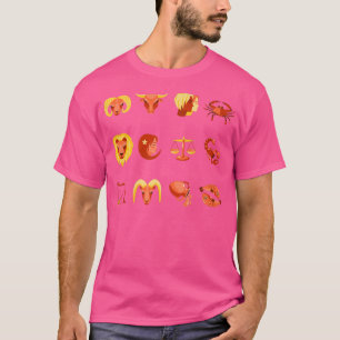 Camiseta Zodiac Sinais Namorada Zodiac Horoscope Astrologia