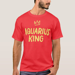 Camiseta Zodiac Star Sign Astrology Horoscope Funny King Aq