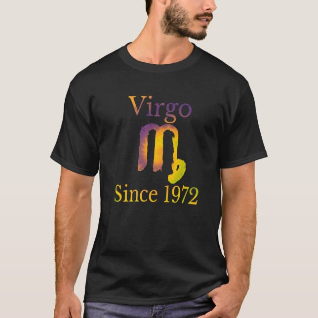 Camiseta Zodiac Virgo Desde 1972 50 Anos (Frente)