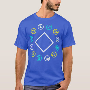 Camiseta Zodiac Wheel Halloween Astrologia Zodiac Horoscope
