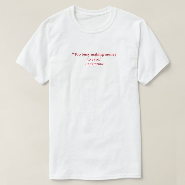 Camiseta Zodiacal de Capricórnio com Quebra Progra (Frente do Design)