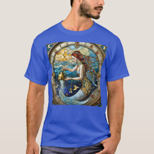 Camiseta Zodíaco - Aquário O Portador de Água Sereia