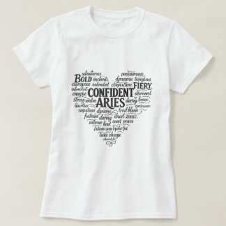 Camiseta Zodíaco Áries para Mulheres | Design de N