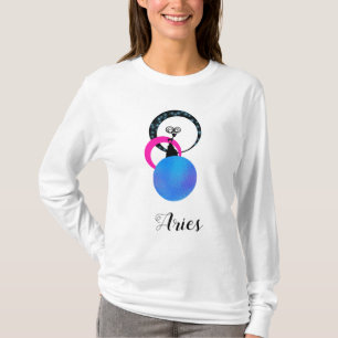 Camiseta Zodíaco branco de maternidade do Aries das