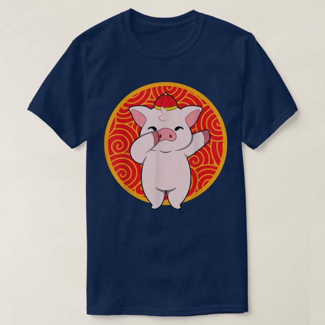 Camiseta Zodíaco chinês Pig 426 (Frente do Design)