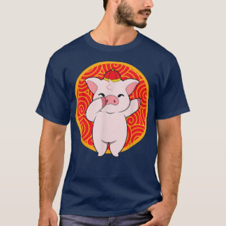 Camiseta Zodíaco chinês Pig 426