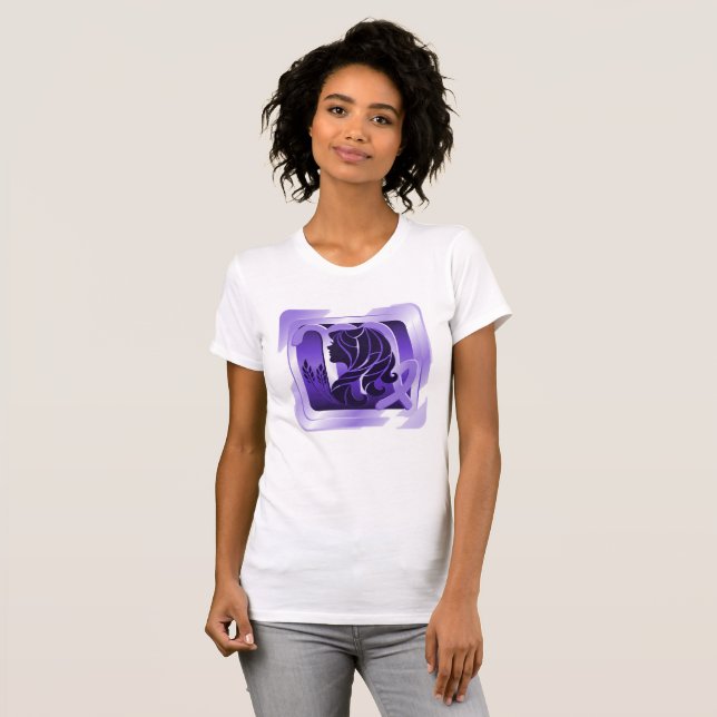 Camiseta Zodíaco da deusa do Virgo (Frente Completa)
