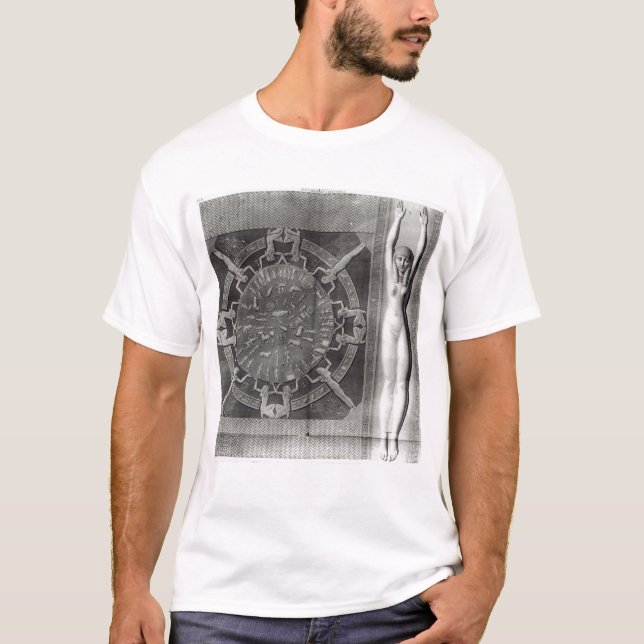 Camiseta Zodíaco de Dendera, gravado em 1802 (Frente)