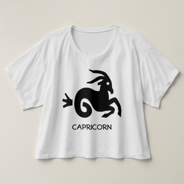 Camiseta Zodíaco do Capricórnio (Frente do Design)