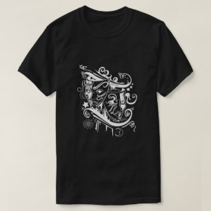 Camiseta Zodíaco - Gêmeos - preto & branco