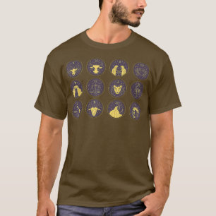 Camiseta Zodíaco Sinais De Volta À Escola Horóscopo Zodíaco