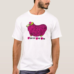 Camiseta Zodiodato M White T, Ano Novo Chinês Rosa Engraçad