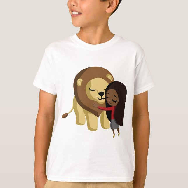 Camiseta Zoe e amendoim o leão (Frente)