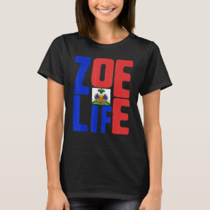 Camiseta Zoe Life Haitian Pride Perfeito Haiti Dia da Bande