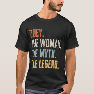 Camiseta Zoey, a melhor mulher mando lenda melhor nome, Zoe