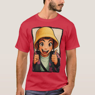 Camiseta ZoeyhumbsUp BucketHatee KPop Demon Hunters Chibi f