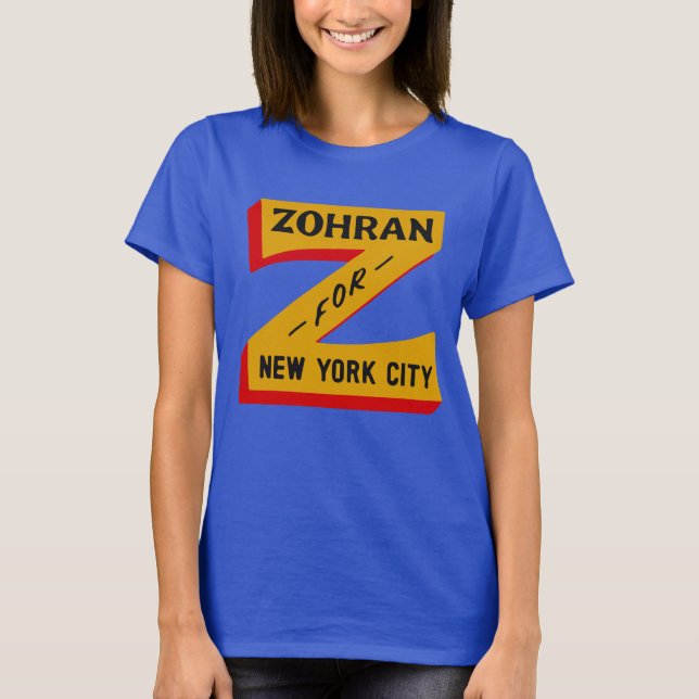 Camiseta Zohran Mamdani NYC Mayor Shirt,2025 Campaign Tee (Frente)