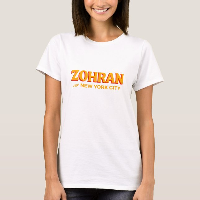 Camiseta Zohran Mamdani para Nova Iorque Mayor (Frente)