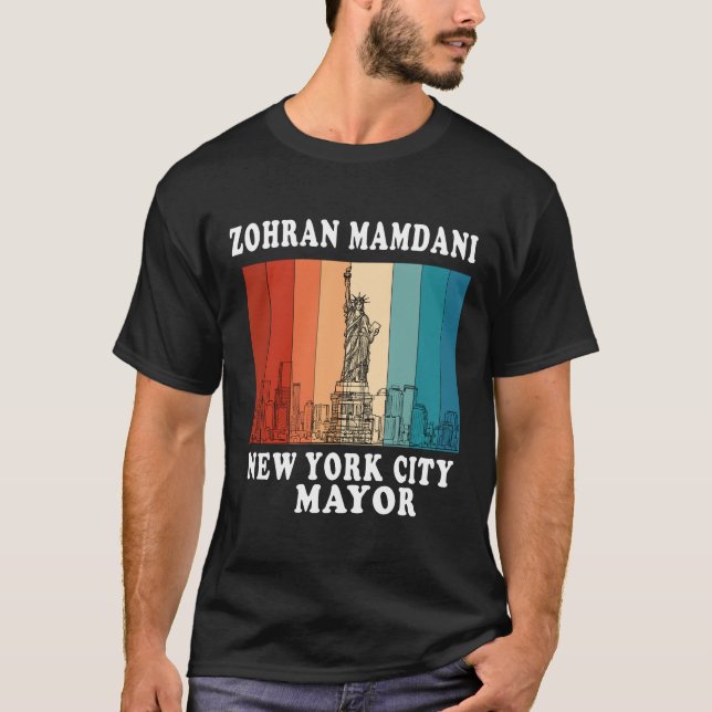Camiseta Zohran Mamdani Para Prefeito de NYC (Frente)