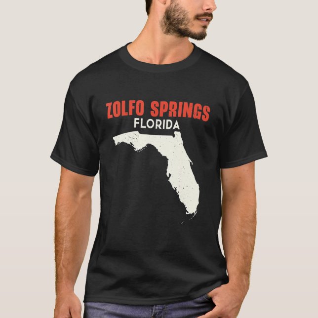 Camiseta Zolfo Springs Florida USA State America Travel Flo (Frente)