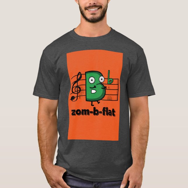 Camiseta Zom-B-flat Halloween (Frente)