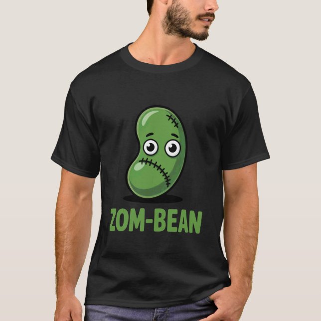 Camiseta Zom Bean Piada de comida de zumbi engraçada de Hal (Frente)