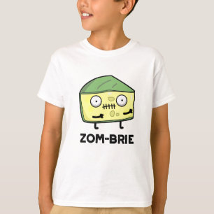 Camiseta Zom-brie Dia de as Bruxas engraçado Zombie Brie Ch