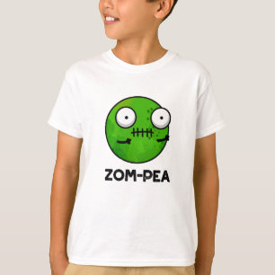 Camiseta Zom-pea Dia de as Bruxas engraçado Zombie Pea Pun