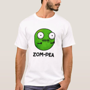 Camiseta Zom-pea Dia de as Bruxas engraçado Zombie Pea Pun