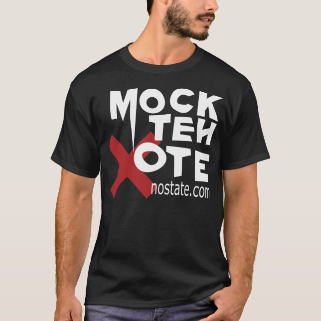 Camiseta Zombe o preto de VoteX (Frente)