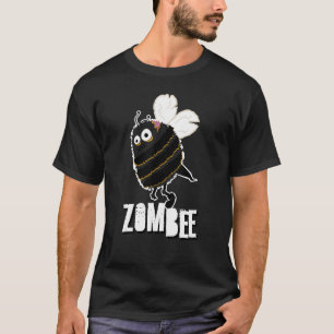 Camiseta Zombee Abelha Zumbi Halloween Bumblebee Amarelo Es