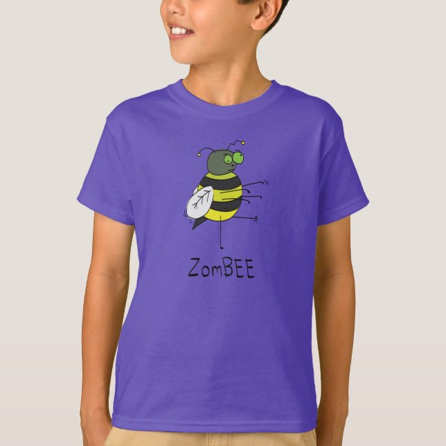 Camiseta ZomBEE Zombie Bee Boy's T-shirt (Frente)