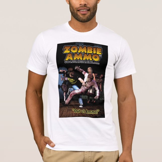 Camiseta Zombi Ammo™ "fora da munição! " (Frente)