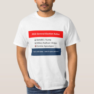 Camiseta Zombi de Clinton do trunfo da cédula da eleição