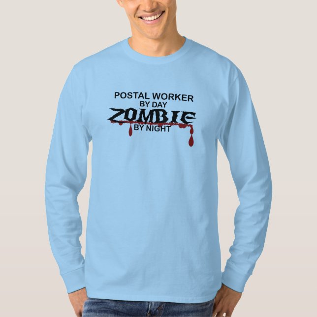 Camiseta Zombi do trabalhador postal (Frente)