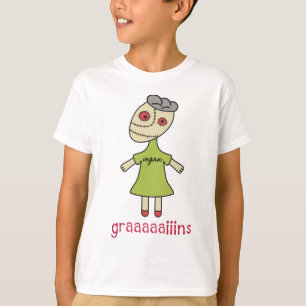 Camiseta Zombi do Vegan de Graaaaaiins