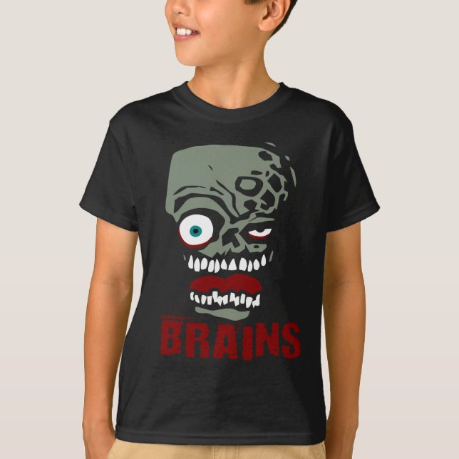 Camiseta Zombi dos cérebros (Frente)