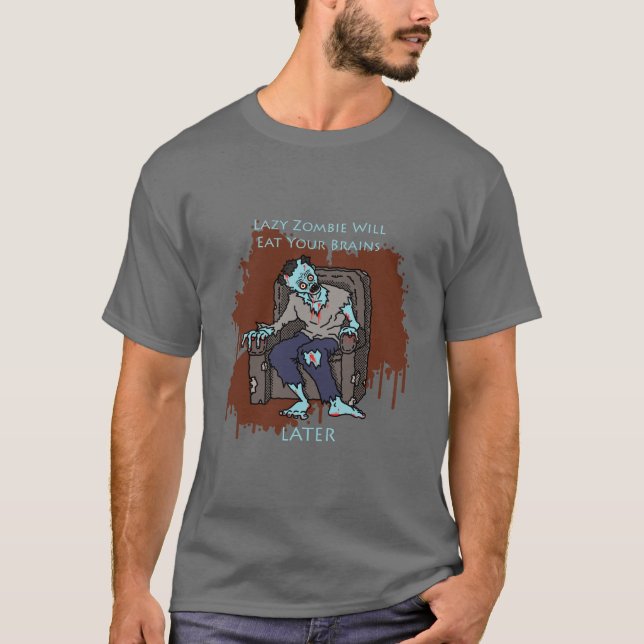 Camiseta Zombi preguiçoso 01 (Frente)
