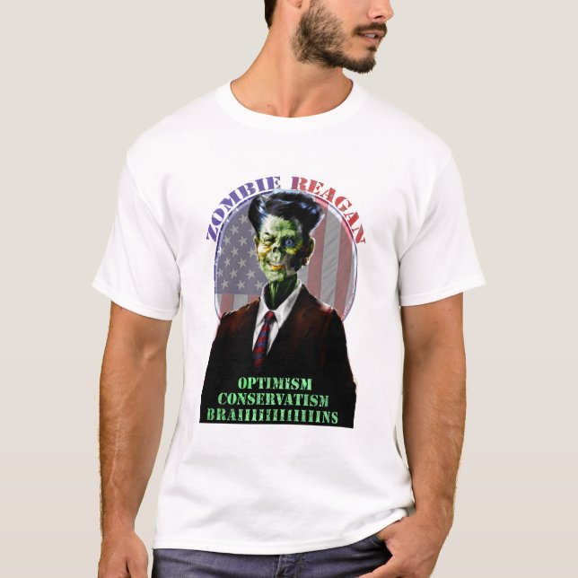 Camiseta Zombi Reagan de Moar! (Frente)