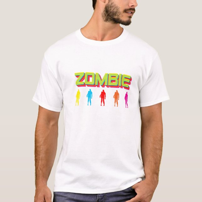 Camiseta Zombi retro (Frente)
