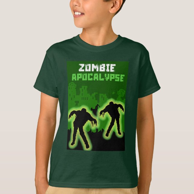 Camiseta Zombie Apocalypse Kids (Frente)