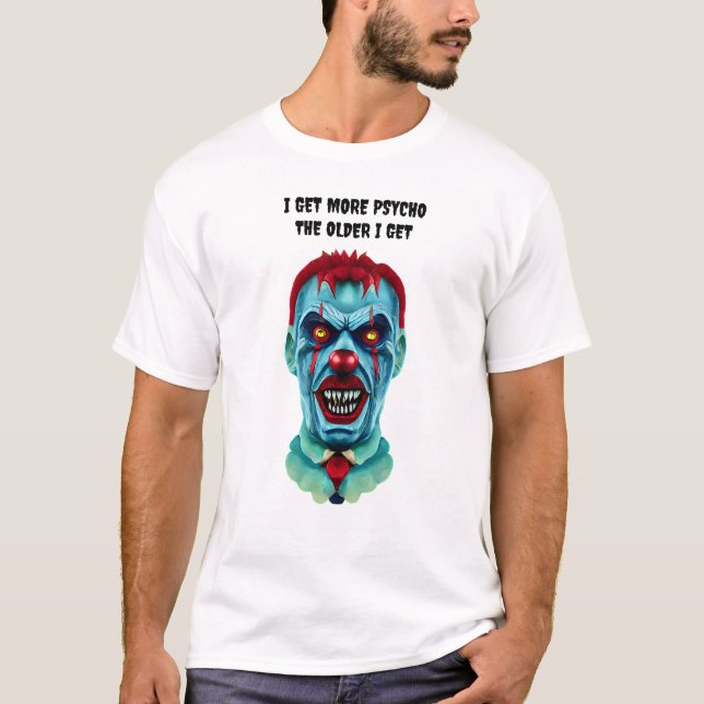 Camiseta Zombie, Assassino Assustador do Psycho, Calou Arte (Frente)