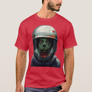 Camiseta Zombie Astronauta do Festa do Halloween Homens Mor