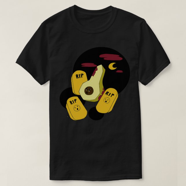 Camiseta Zombie Avocado 3 (Frente do Design)
