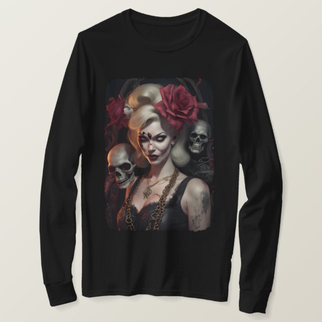 Camiseta Zombie Babe 07 (Frente do Design)