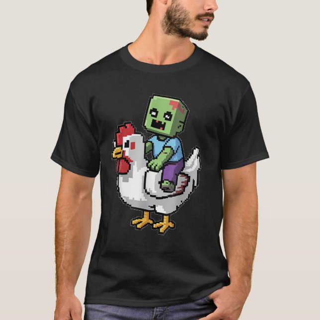 Camiseta Zombie Baby Chicken Rodeo (Frente)