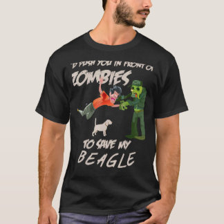 Camiseta Zombie Beagle Cute Zombie