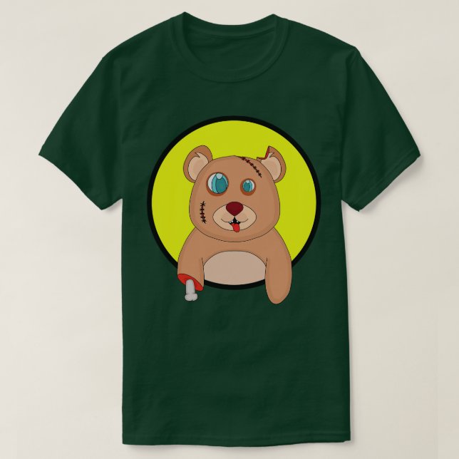 Camiseta Zombie Bear 1 (Frente do Design)