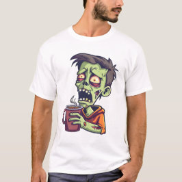 Camiseta “Zombie Before Coffee – Undead Morning Mood”