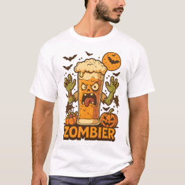 Camiseta Zombie Bierglas Halloween